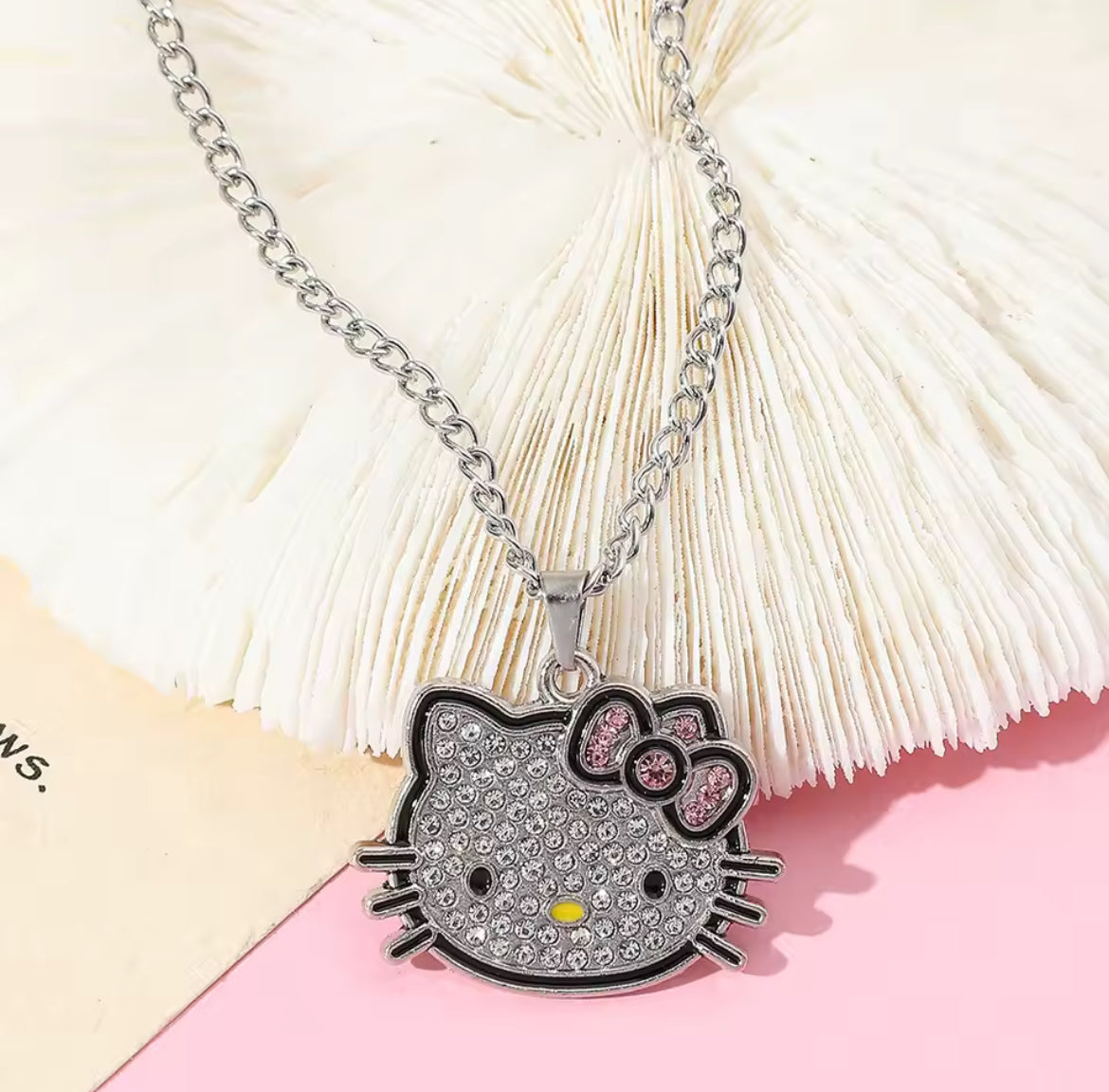 Hello Kitty Pink Bow Necklace