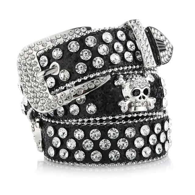 Skull Buckle Belts Women