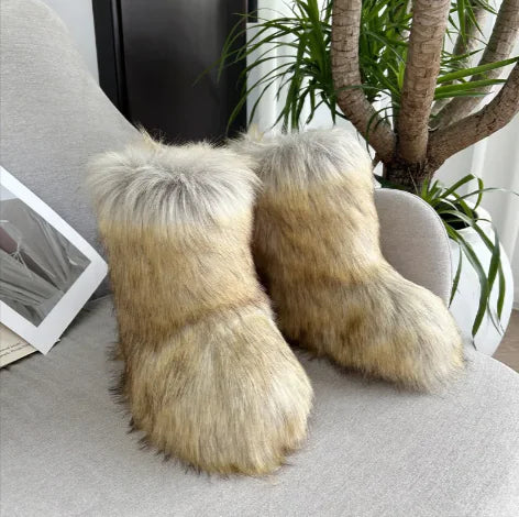 Fur plush Snow Boots