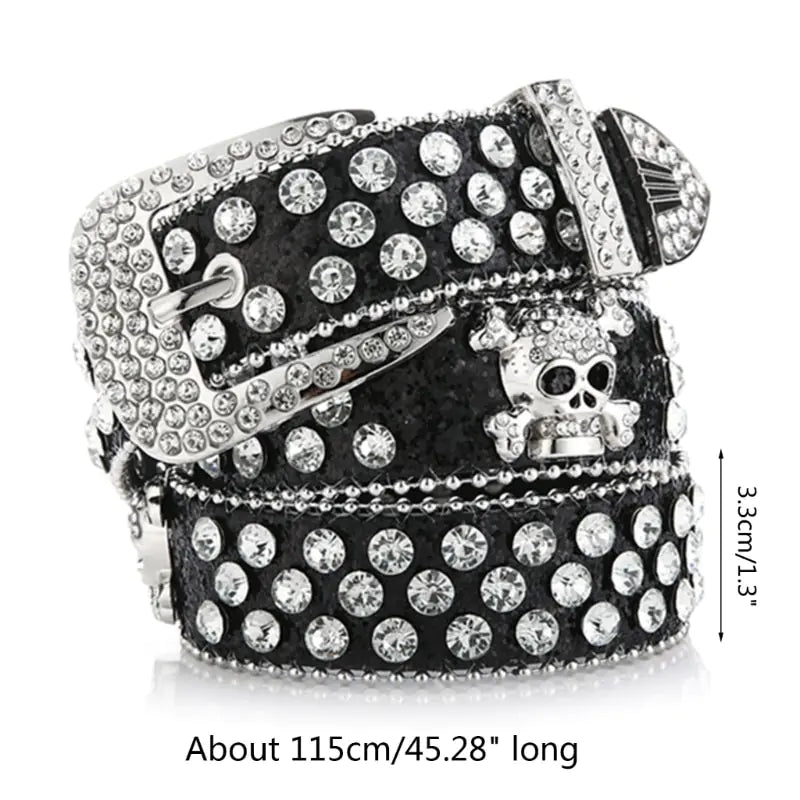 Skull Buckle Belts Women