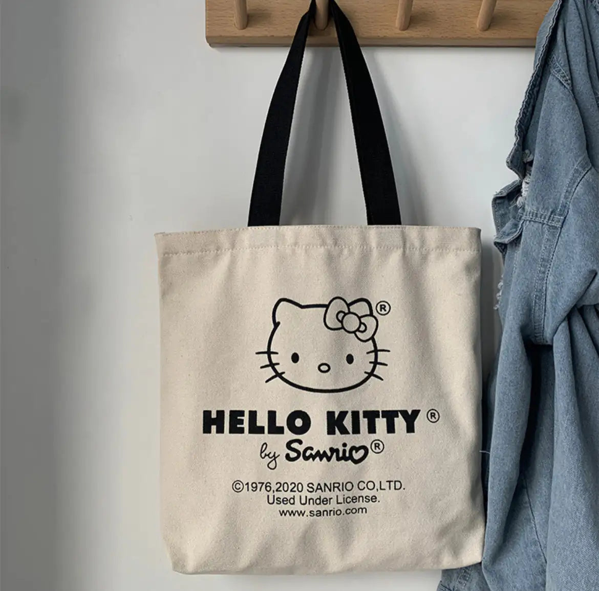 Hello Kitty Beige Tote Bag