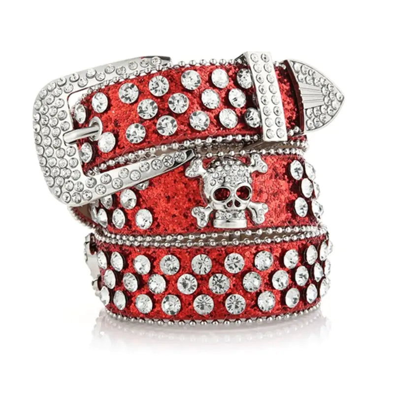 Skull Buckle Belts Women