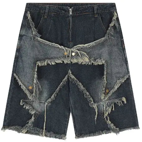 Loose-Fit Casual Denim Shorts