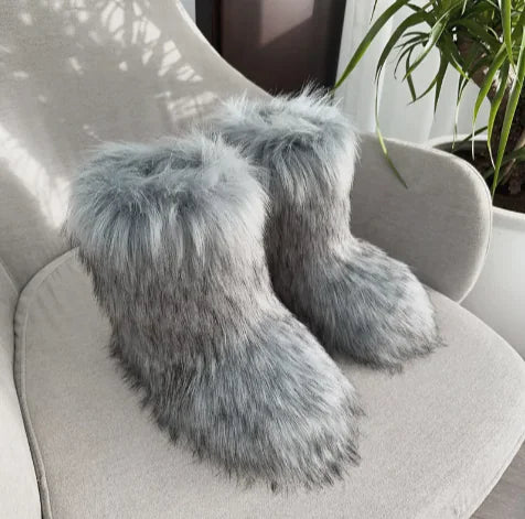 Fur plush Snow Boots